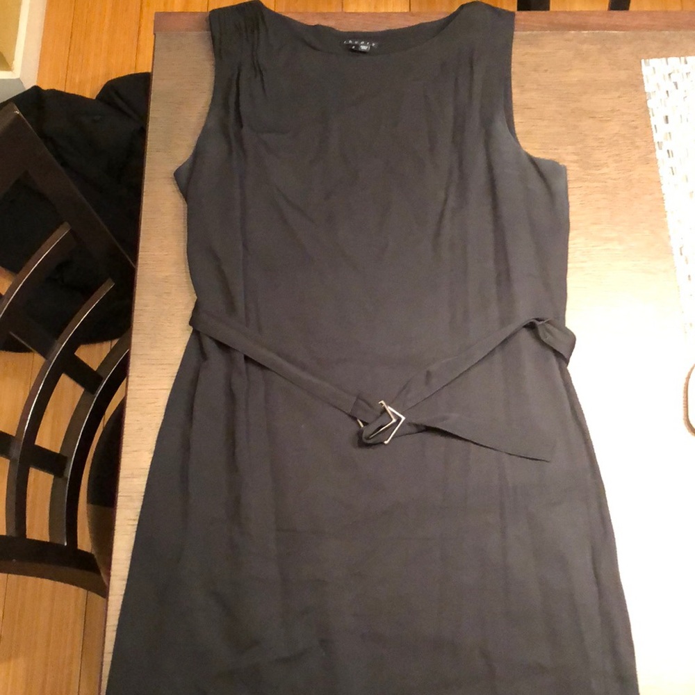 Gorgeous belted Theory silk dress.
